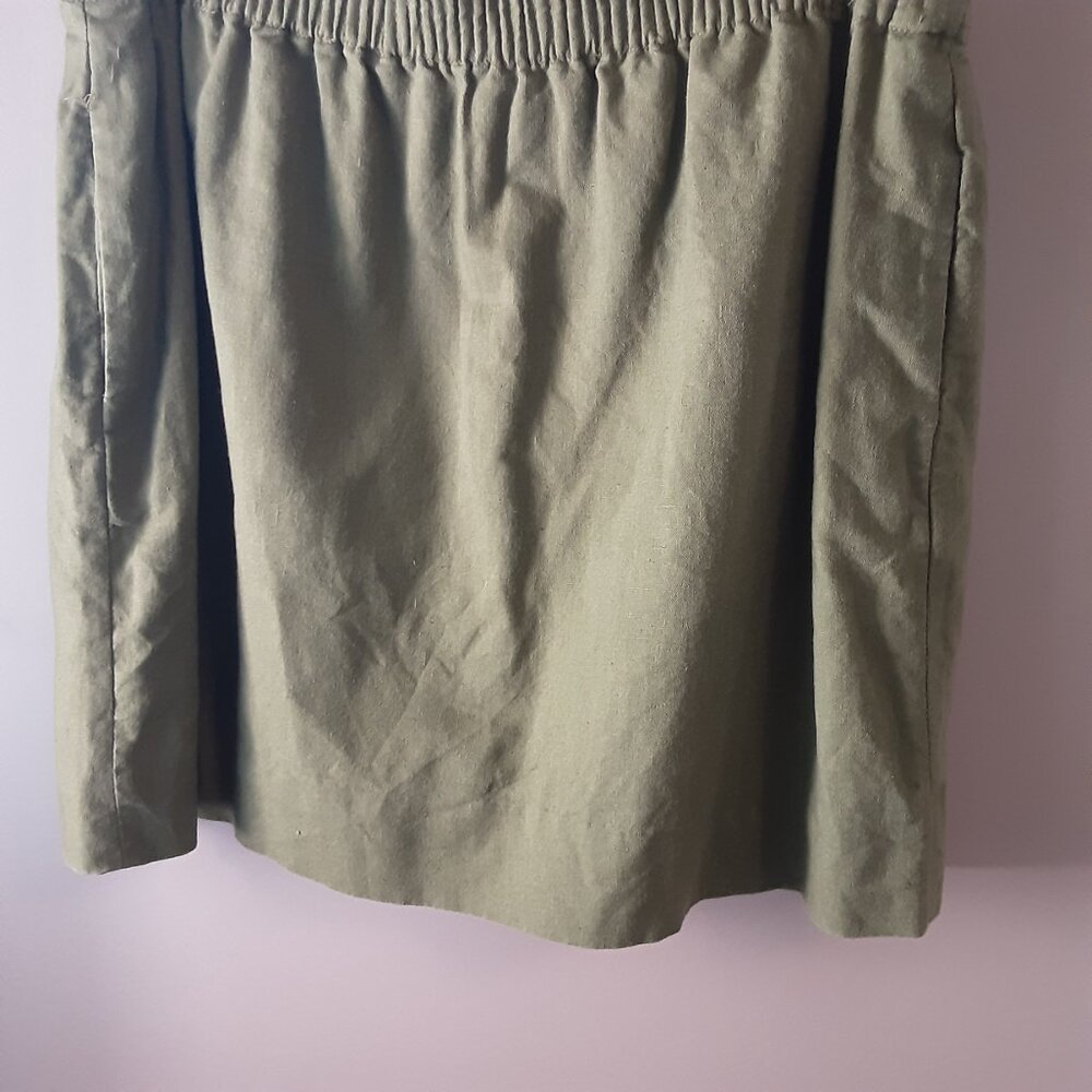 J. Crew Olive Green Mini Skirt - Picture 4 of 8